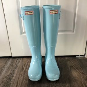 Blue Tall Hunter Boots